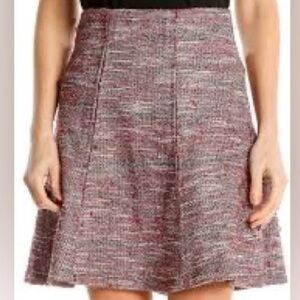 NWT Loft fit and flare tweed mini skirt